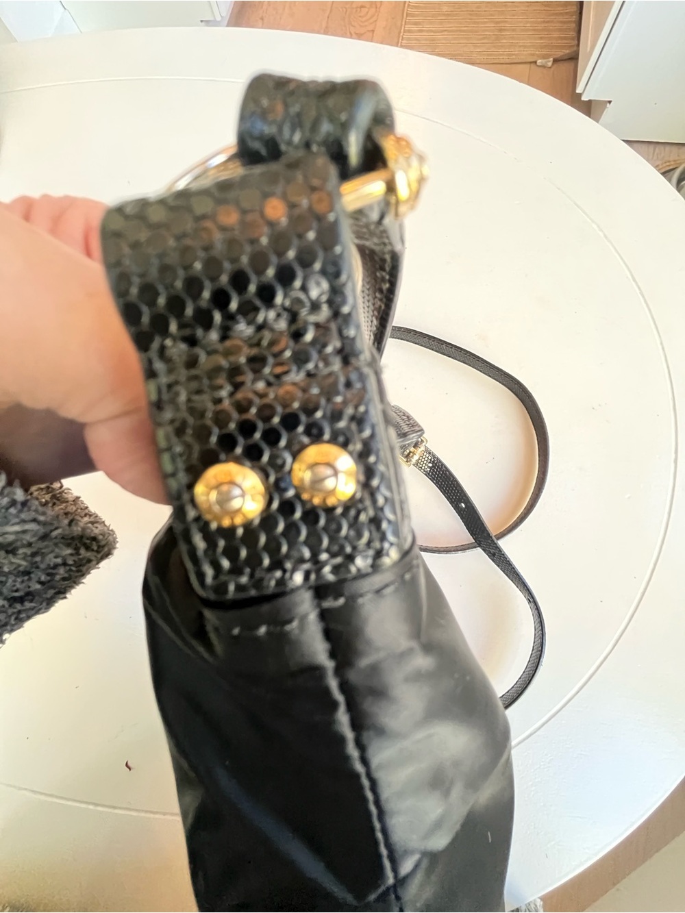 Rare Henri Bendel New York Black Crossbody Shoulder Bag - No Longer Made - Picture 9 of 10
